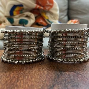 Silver Bangle Set