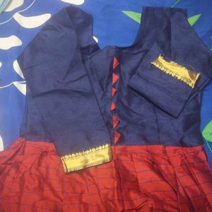 2 Material Set One Long Gown