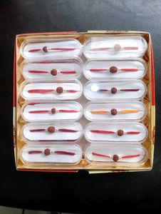 Pure Silver Rudraksh Rakhi ( Pack Of 12)