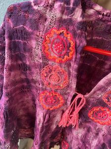 Purple Boho Short Kurti