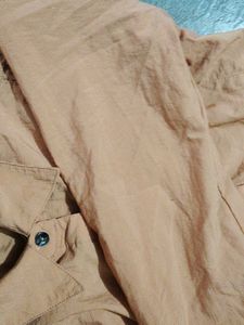 Orange Button-Down Shirt