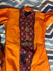 Orange &amp; Purple Kurta