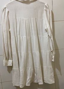 Elegant White Shirt Dress