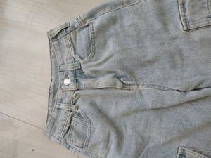 Light Washed Cargo Pants
