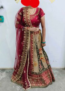 Elegant Maroon Lehenga Choli Set
