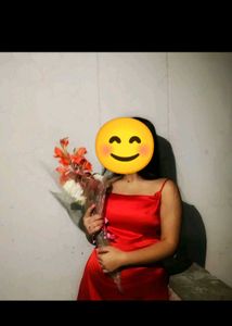 Red Satin Mini Dress
