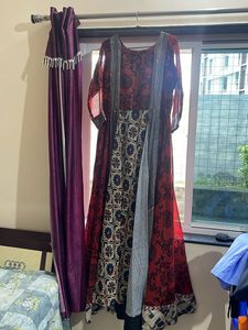 Chiffon Printed Gown