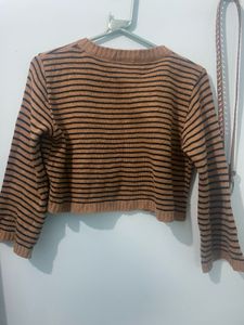 Brown Striped Sweater