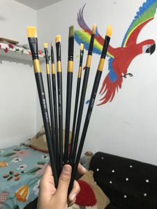Gold Taklon Artists Brush Set