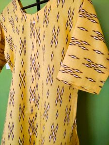 Ikkat Cotton Kurti New With Tag