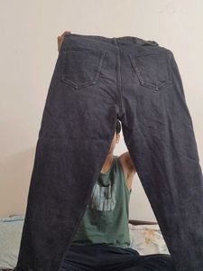Dark Grey Denim Pants