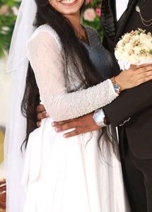 Elegant Beaded Wedding Gown