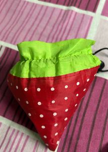 Strawberry Shape Foldable Tote Bag