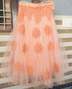 Crop Top With Lehenga Set