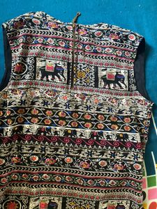 Elephant Print Sleeveless Dress