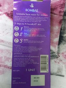 BOMBAE Foldable Face Razor