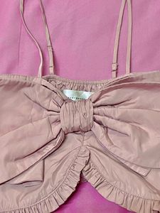 Pink Bow Crop Top 🎀💓