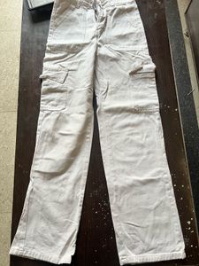 Beige Cargo Pants