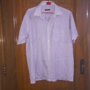Rich Look Lavender Colour Half Sleeve Shirt