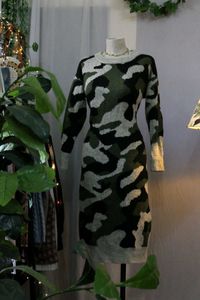 Camo Sweater Dress