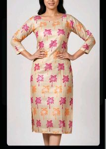 Coral Printed Anarkali Suit