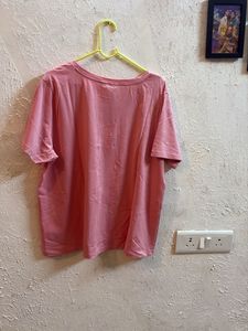 Cover Story Pink Embellished T-Shirt