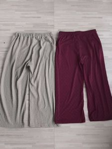 Wide Leg Lounge Pants Set 2pair!