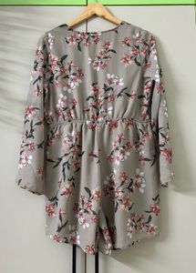 Floral Print Romper