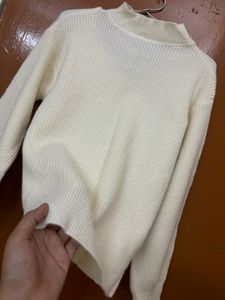 Korean Mock Neck Soft Woollen Sweater