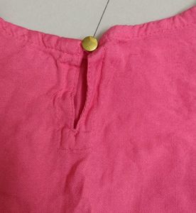 Peach Color Top with Pearls