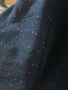 Navy Polka Dot Dress
