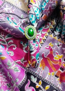 GREEN &amp; PEACH STONE RING 💍