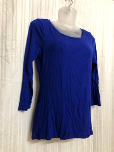 Cable &amp; Gauge Blue Long Sleeve T Shirt