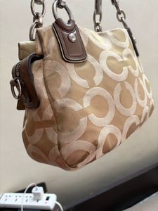 🔔PRICE DROP COACH-KRISTIN OP ART SATEEN SATCHEL