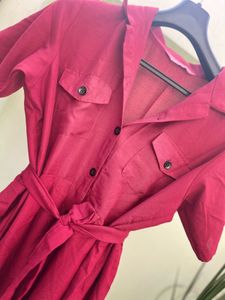 Elegant Midi Shirt Dress