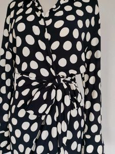 Zara polka dot Shirt dress