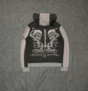 Rock Rebel (EMP) Heavyweight Grunge Zip-Up 💀