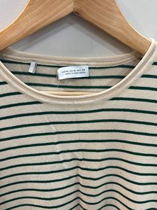 Combo: Zara Stripe Top ‼️ H&amp;M Red Tee