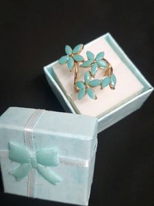 2 Flower Rings Set