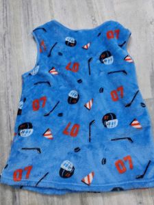 Cute Hockey Print Sleeveless Vest