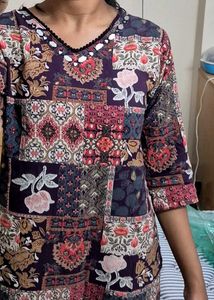 Boho Block Print Kurta – Elegant &amp; Comfortable
