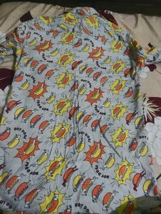 Hot Dog Print Shirt