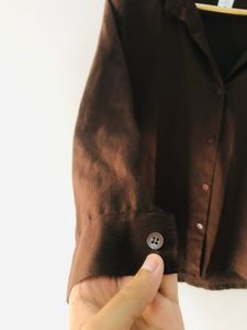 Brown Button-Down Shirt