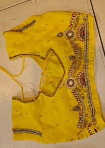 Yellow Embellished Blouse