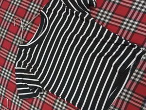 Striped Short Sleeve Top