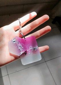 Dual Shade Resin Keychain