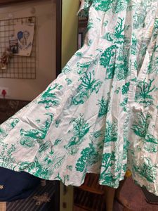 LCW Green Cotton Shirt Dress – Size L
