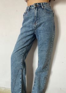 Blue Coloured Stonewash Denim