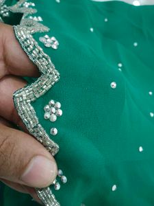 Elegant Green Saree