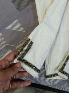 Beautiful Pant With Lace Stone Work....